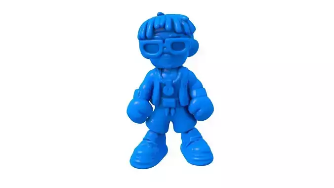 boxing - boxing stl - boxing character -  female boxer 