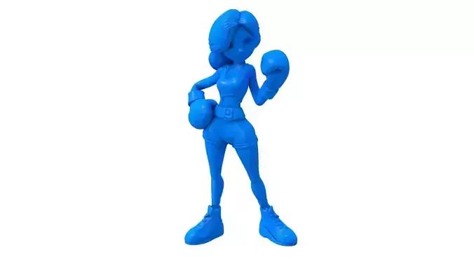 boxing -  boxing stl -  boxing character -  female boxer