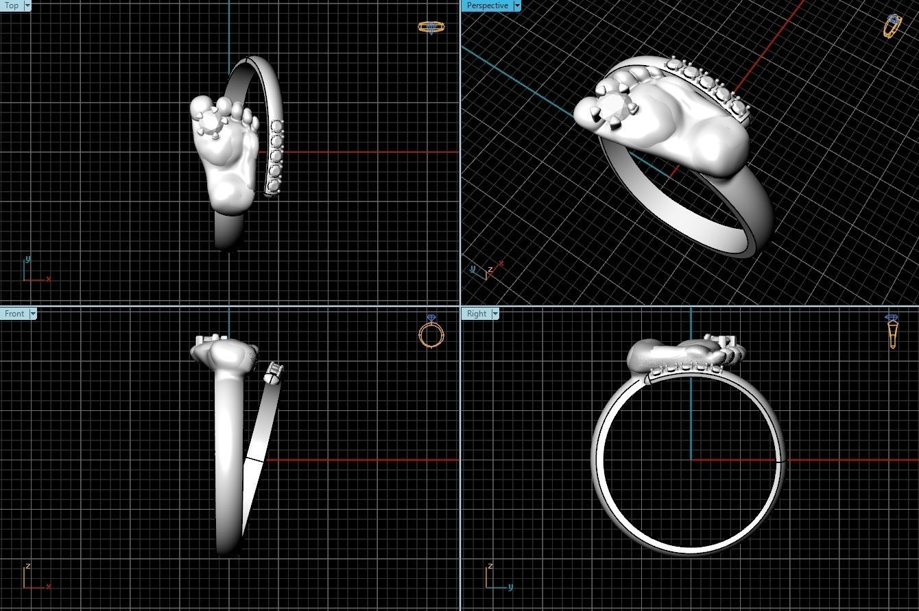 Ring 134 3D print model_2
