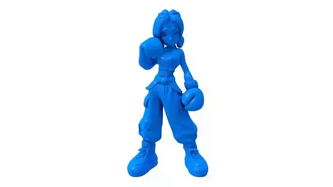 boxing -  boxing stl -  boxing character -  female boxer 