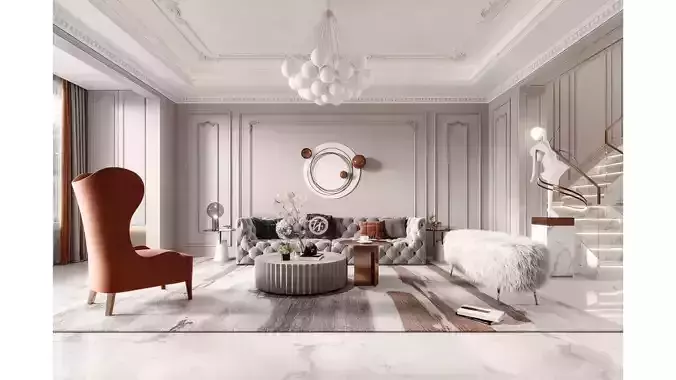 Modern Light Luxury Living Room