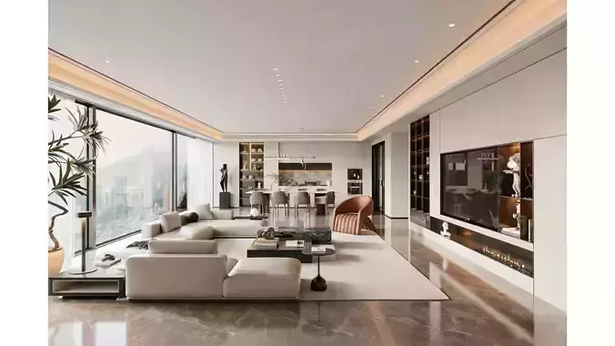 Modern Light Luxury Living Room