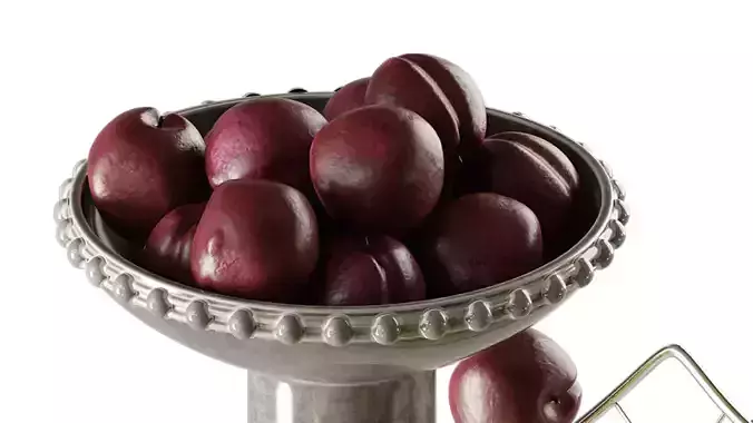 Pears and Plums 3D model 2