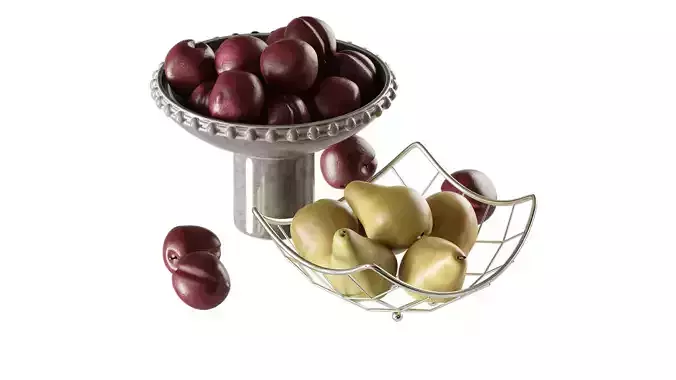 Pears and Plums 3D model 5