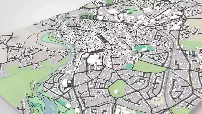 Cityscape Parthenay France