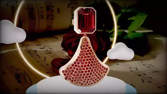 Crimson Sonata Earrings