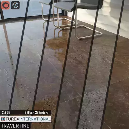 TUREX INTERNATIONAL Travertine Tiles Set