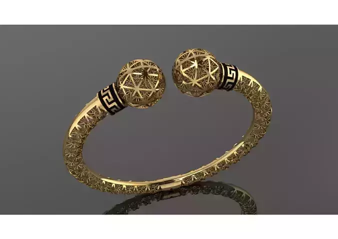 15plus  Designer Bracelet CAD Pack  Jali Filigree  Greek STL 