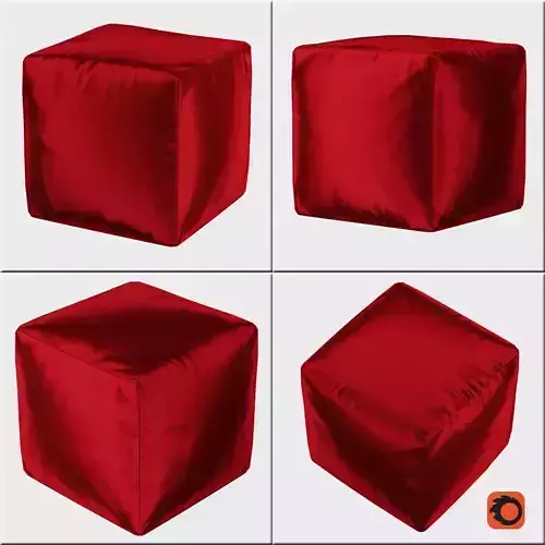 Pouf Oxford Square 3D model