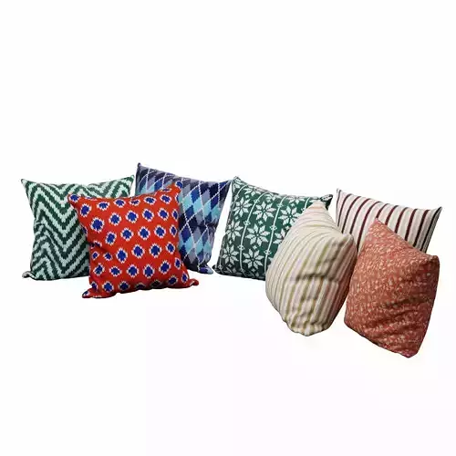 pillow collection 3D model 3