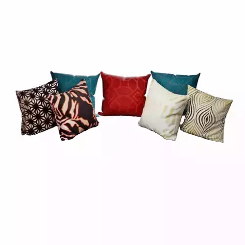 pillow collection 3D model 4