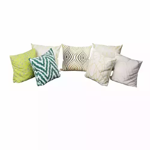 pillow collection 3D model 6