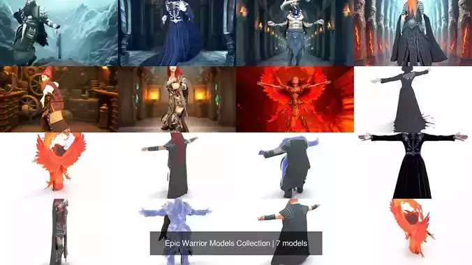 Epic Warrior Models Collection