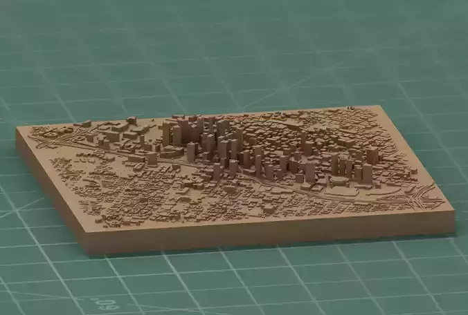 Los Angeles City 3D Print Model Kit