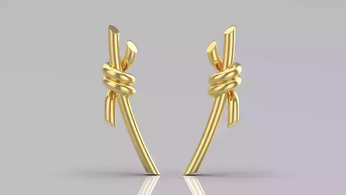 Tiffany Knot Drop Earrings