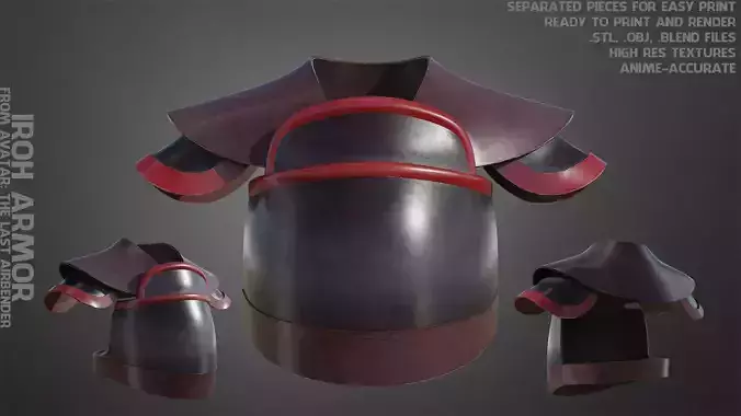 Avatar Last Airbender Iroh Armor for Cosplay