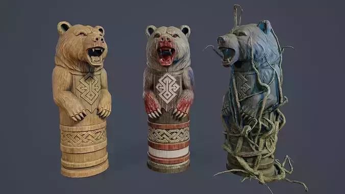Totem Pole Bear PBR