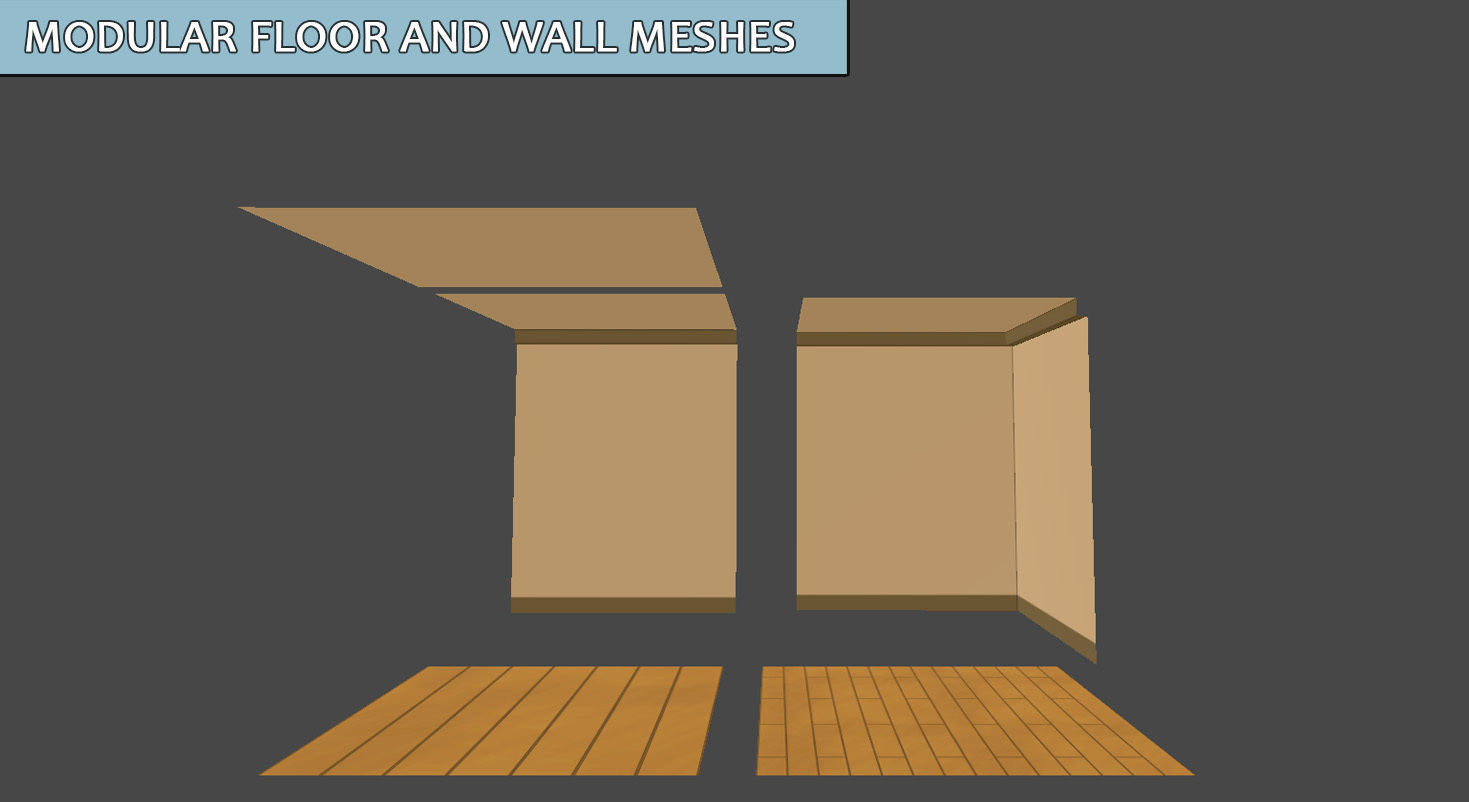 Anime Rooms - Game Props Low-poly 3D model_5