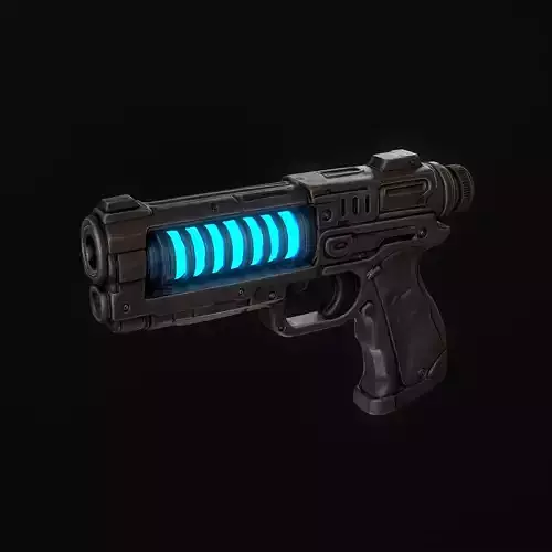 Sci-Fi Blaster Pistol