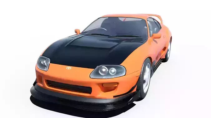 Toyota Supra MK IV A80 Orange Carbon