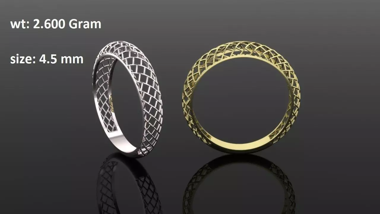 wedding Ring 3D print model_0