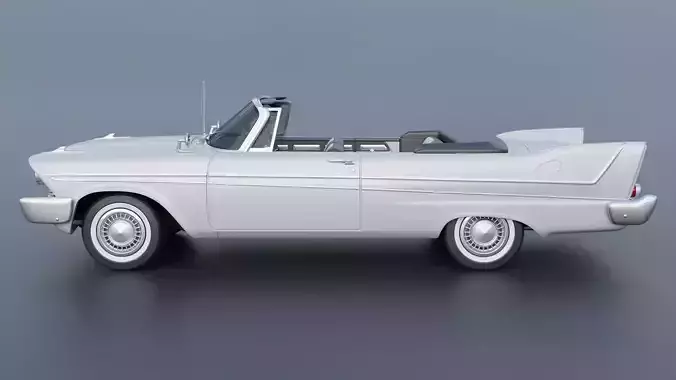 Plymouth Belvedere Convertible 1958 3D print model 5