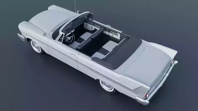 Plymouth Belvedere Convertible 1958 3D print model 7