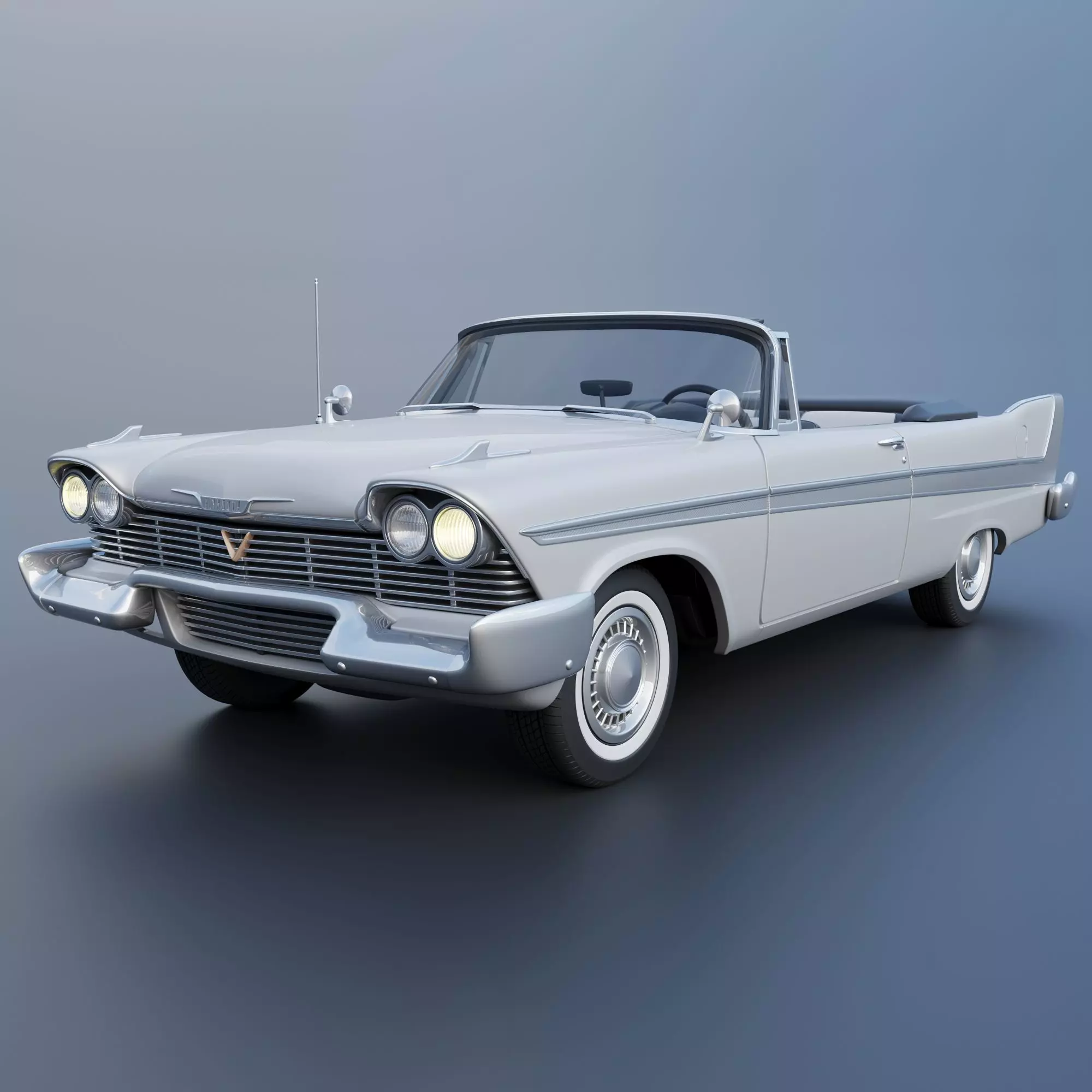 Plymouth Belvedere Convertible 1958 3D print model