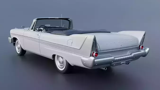 Plymouth Belvedere Convertible 1958 3D print model 6