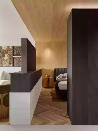 Small apartment 3D model 6