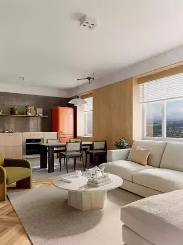 Small apartment 3D model 2