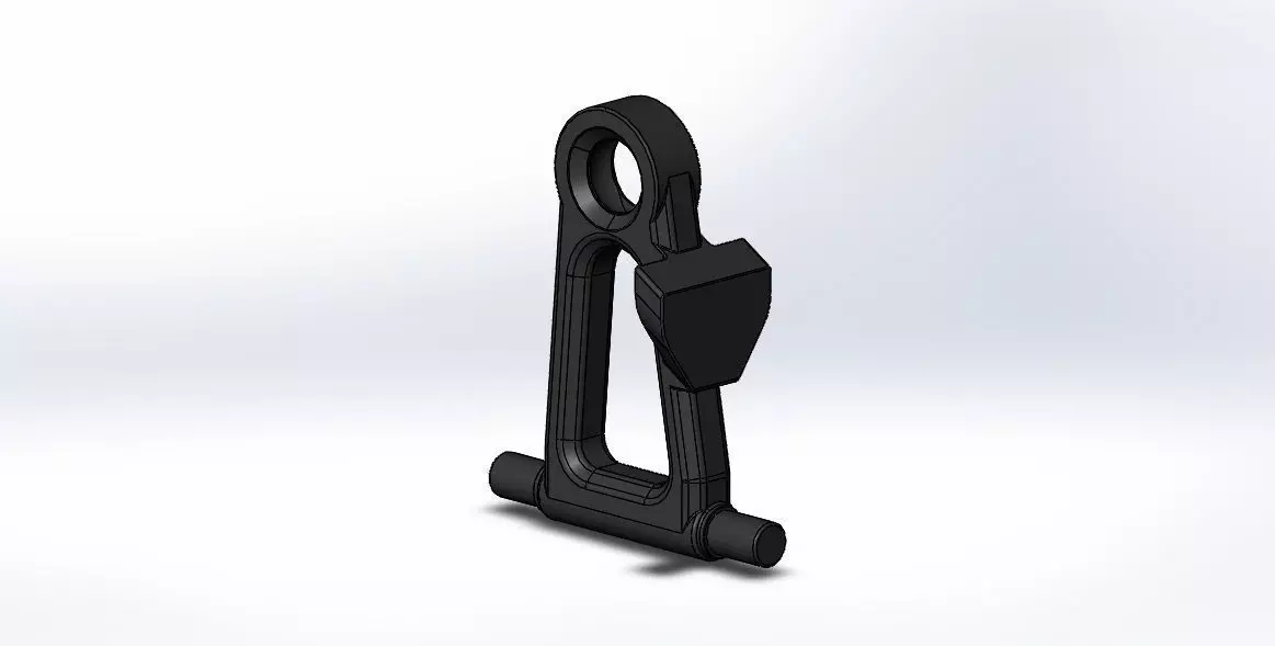 Tamiya TT-01 E Front Upper Arm Left Right 3D print model_0