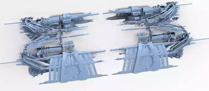 Dark Caribbean monlith temple ruins