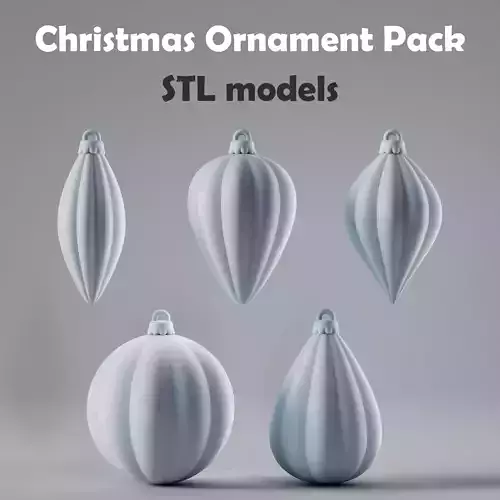 Christmas Ornament Pack 3D print model