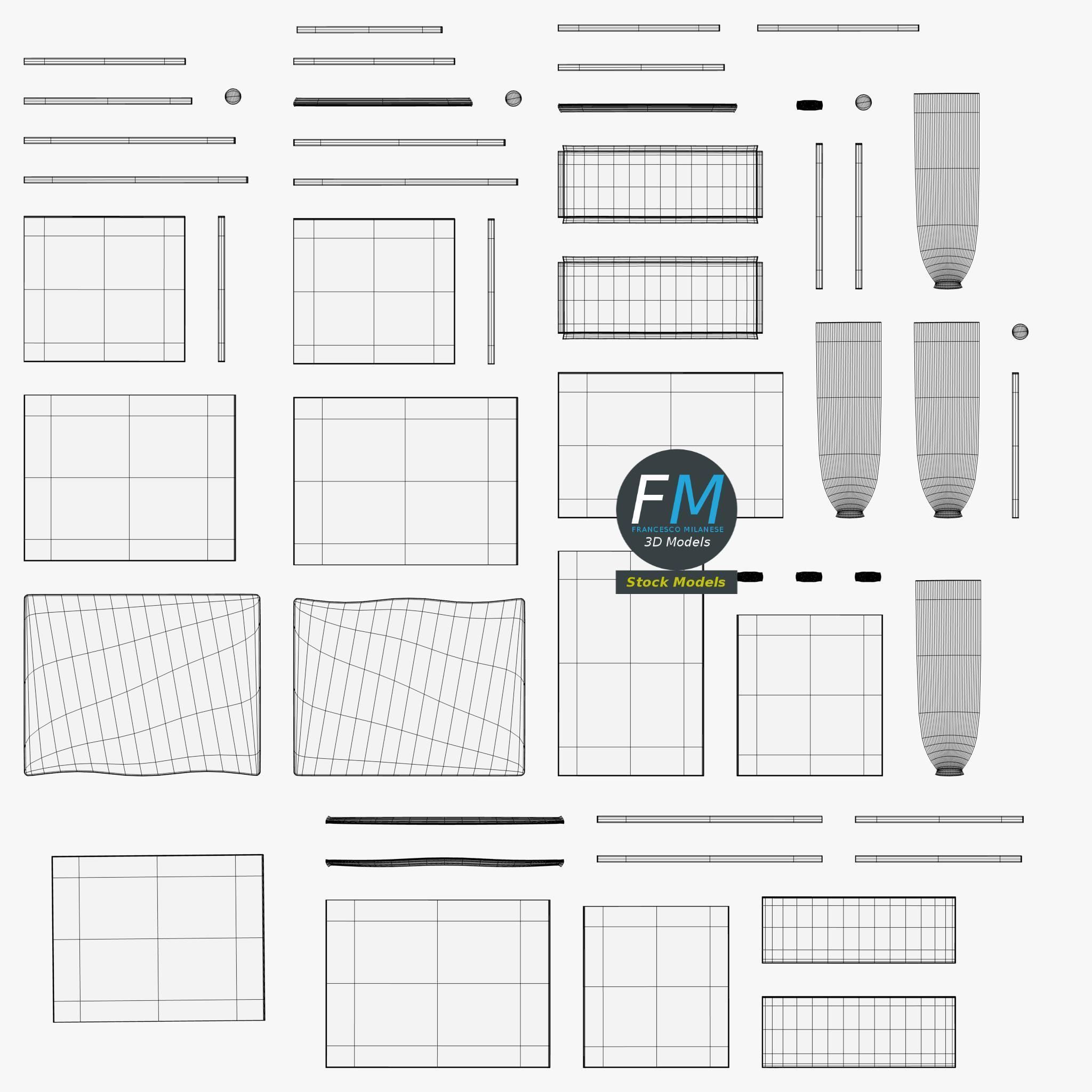 Bedside table 4 3D model_11