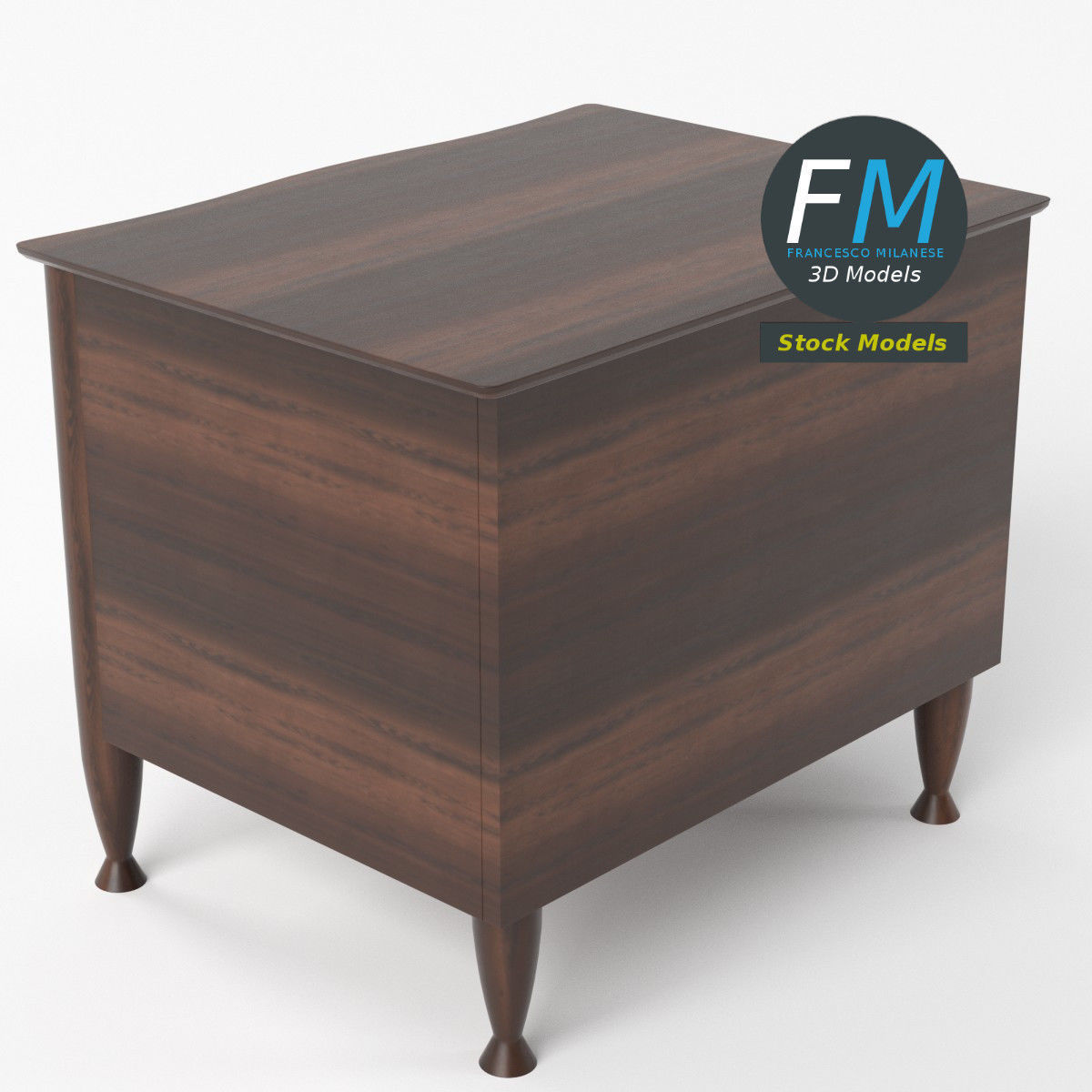 Bedside table 4 3D model_5