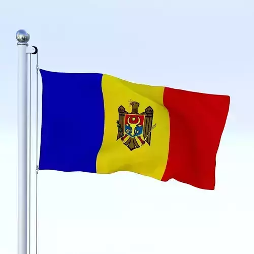 Animated Moldova Flag