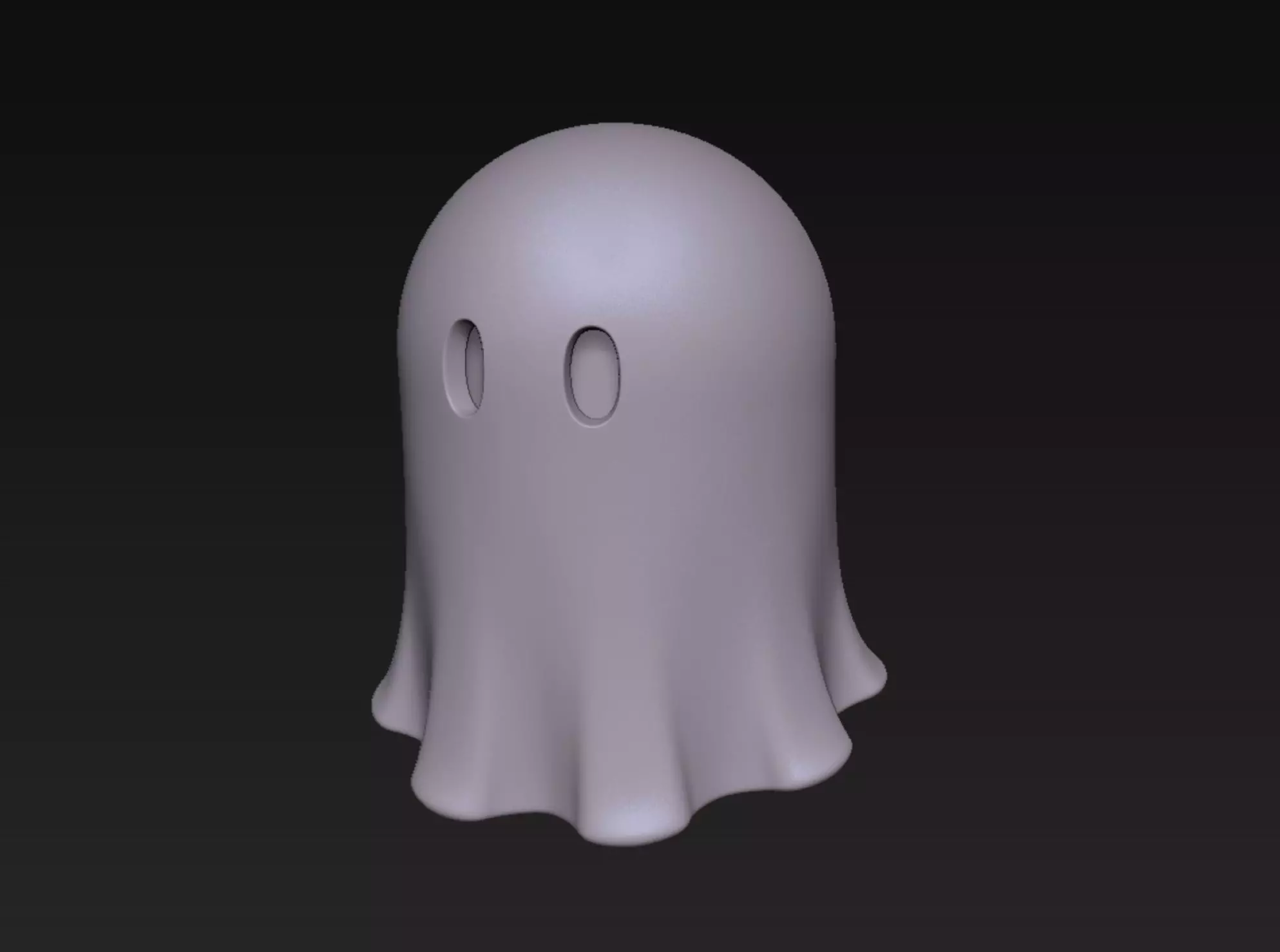 Cartoon Ghost 3D print model