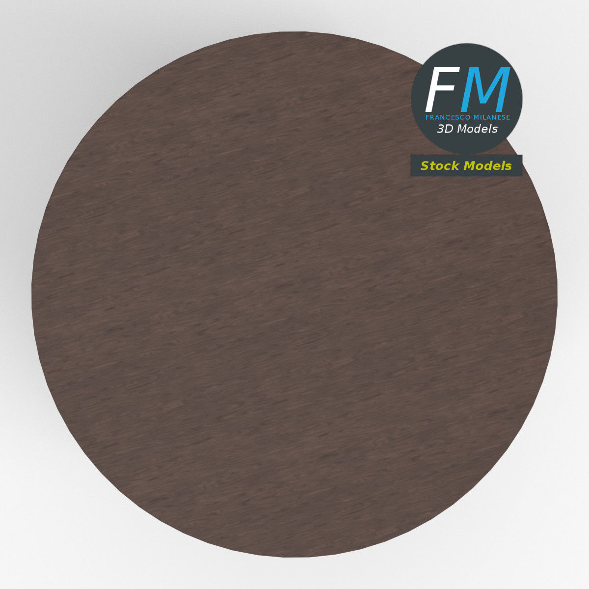 Circular side table 1 3D model_6