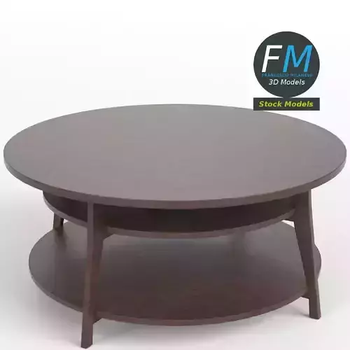 Circular side table 1 3D model