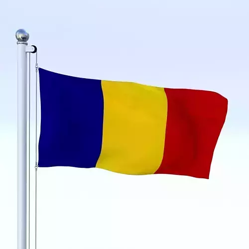 Animated Romania Flag
