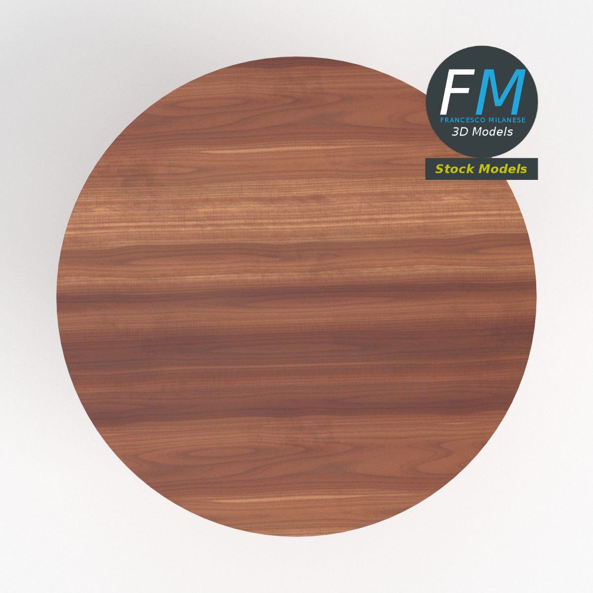 Circular side table 2 3D model_6