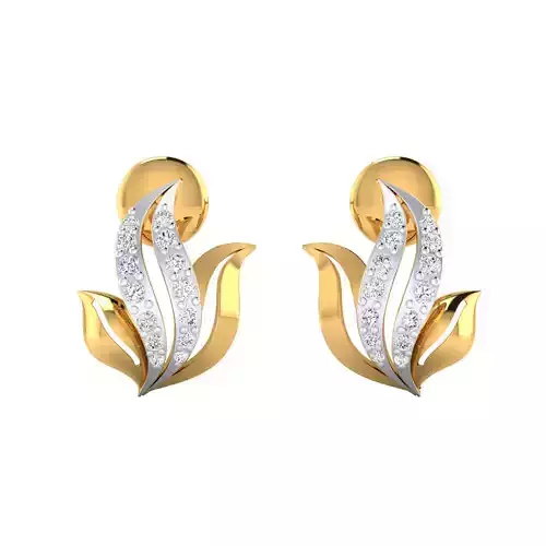 Women Earring Render 3dm STL SLC JCD OBJ FBX Details 