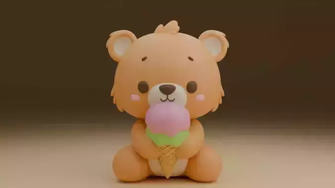 ice cream and bear 20
