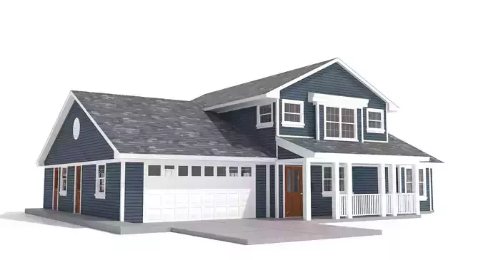 House-003 Low Poly 3D model