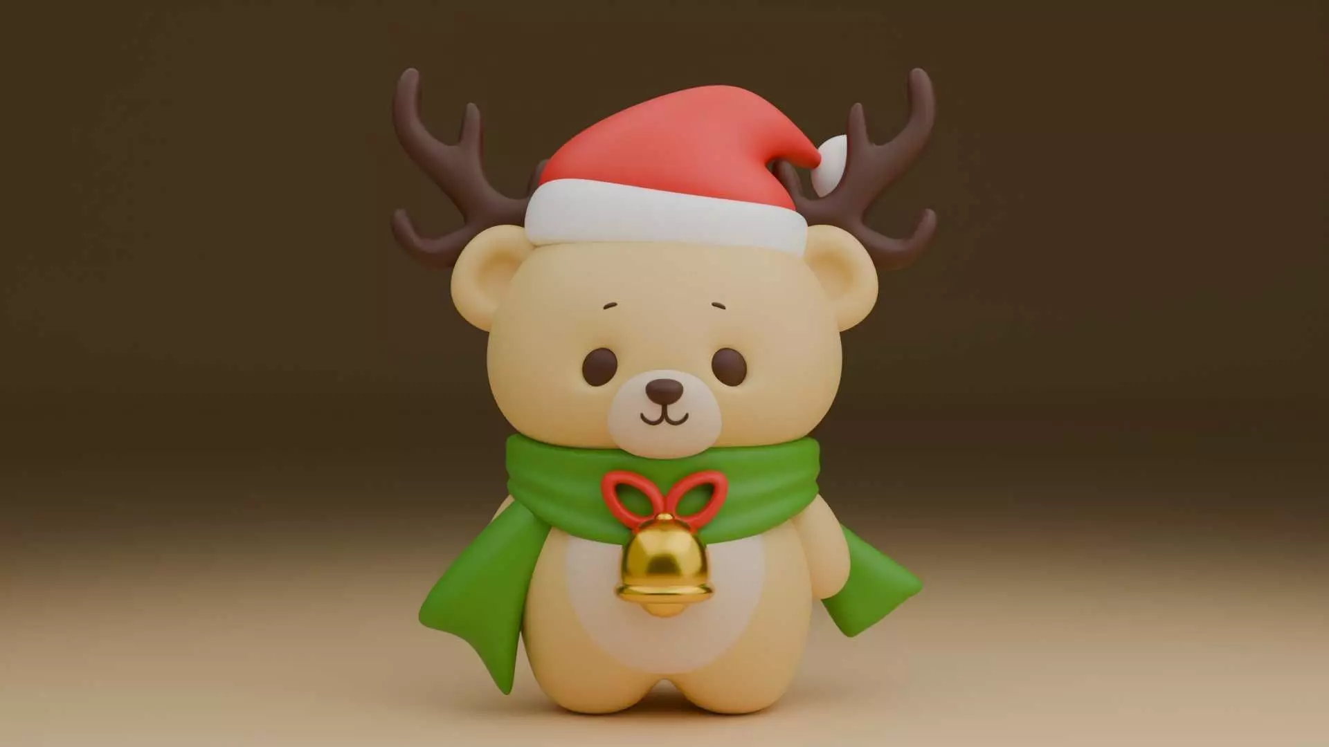 Christmas bear 130 3D print model