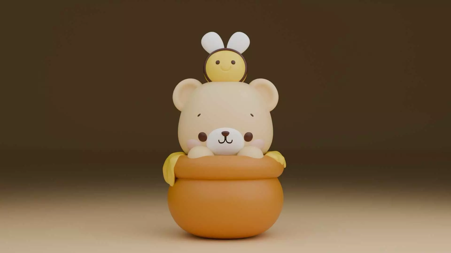 Honey bear 129 3D print model