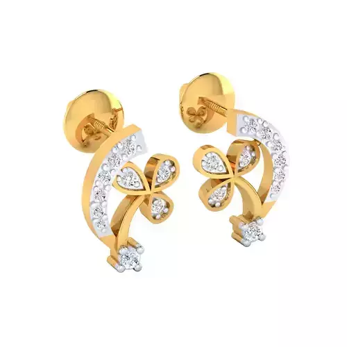 Women Earring Render 3dm STL SLC JCD OBJ FBX Details 