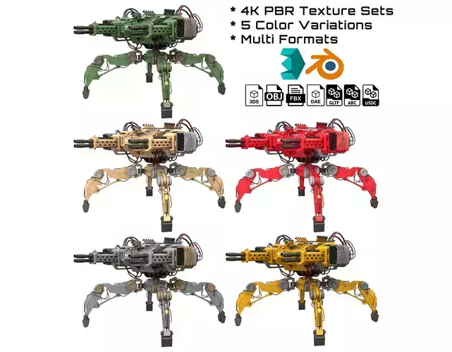 Walking Turret Concept-1-All Colors