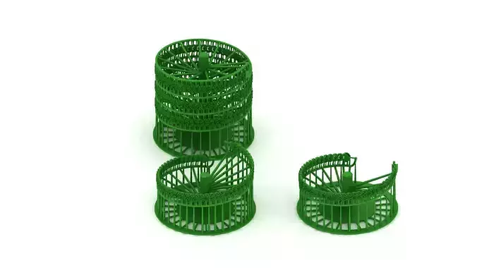 6MM 3 SIZE STONE  CUBAN FULL CHAIN AND BRACELET TREE